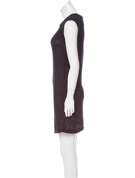 chanel sleeveless chevron crochet dress with ribbons|Pre.